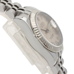 Rolex 179174 Datejust Pink Roman Watch Stainless Steel SS K18WG Women's ROLEX