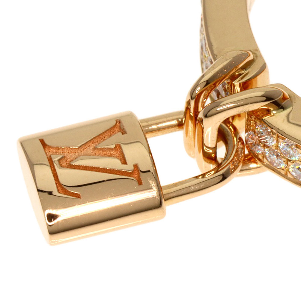 Louis Vuitton Berg Lockit Diamond #50 Ring K18 Pink Gold Ladies