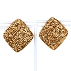 CHANEL Chanel here mark earrings vintage gold plated ladies