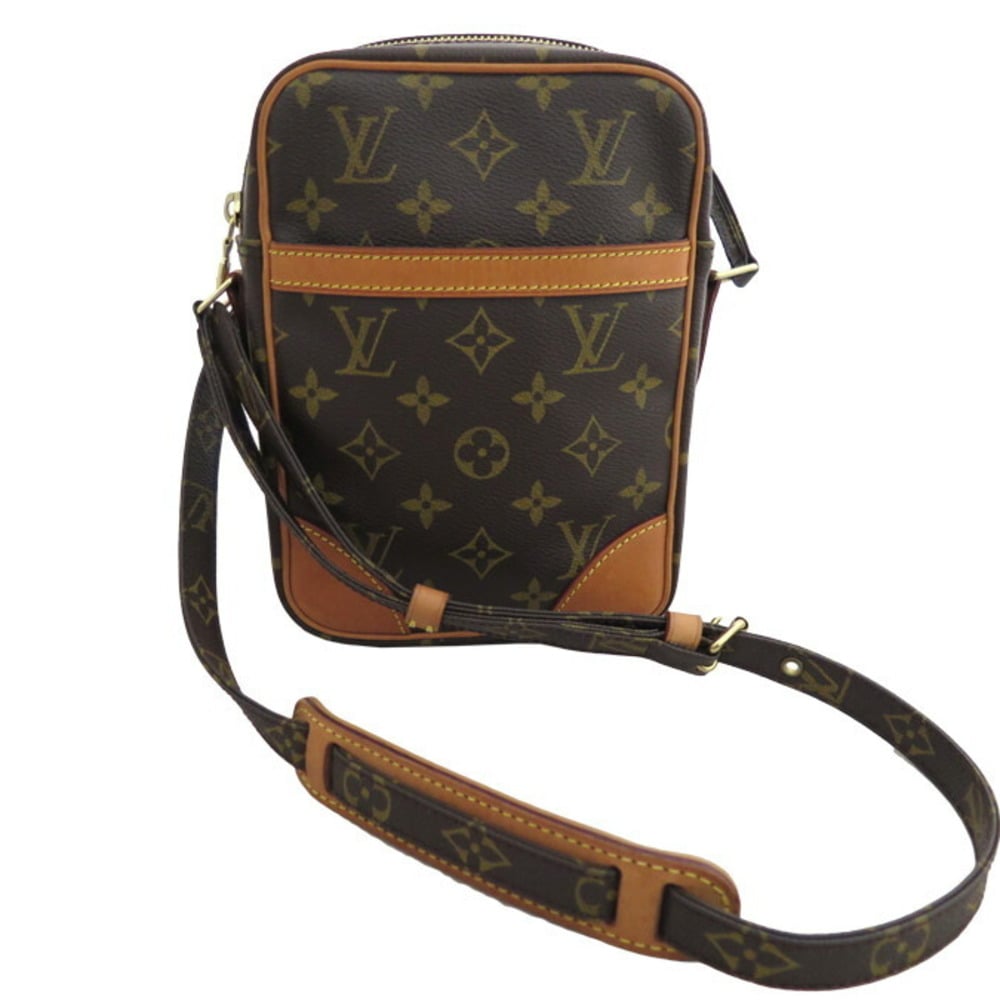 Louis Vuitton LOUIS VUITTON Diagonal Shoulder Bag Monogram Danube Canvas  Brown Unisex M45266