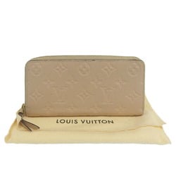 LOUIS VUITTON Louis Vuitton Portefeuille Clemence Long Wallet M60173 Monogram Implant Dune Beige SP4154 Ladies