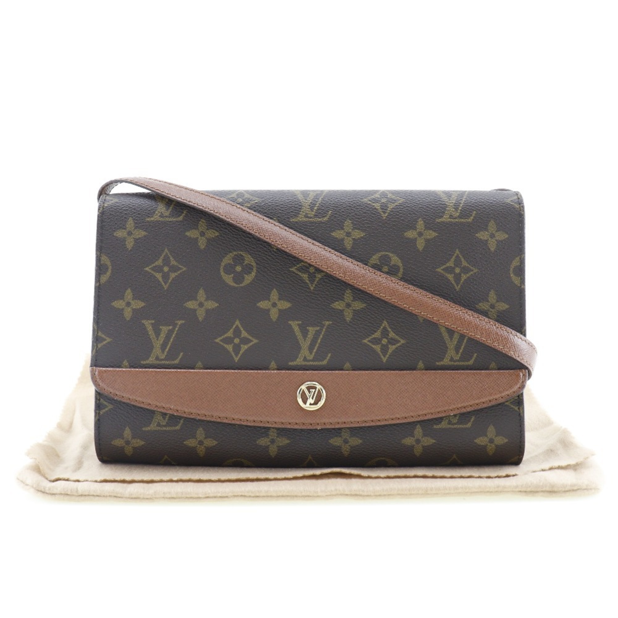 LOUIS VUITTON Louis Vuitton Bordeaux Shoulder Bag 2WAY Clutch Vintage M51797 Monogram Canvas Brown A21912 Ladies