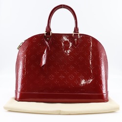 LOUIS VUITTON Louis Vuitton Alma GM Handbag M93596 Vernis Pomme D'Amour Red MI2079 Women's