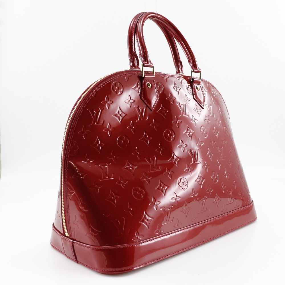 Louis Vuitton Red Vernis Pomme D'amour Alma GM Bag