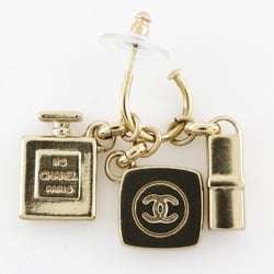 CHANEL Chanel 3P charm earrings here mark swing gold plated ladies