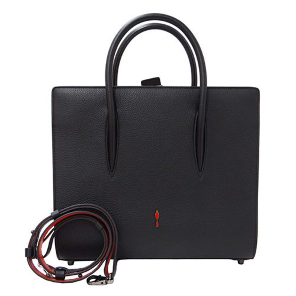 Christian Louboutin Handbag Black x red leather 2way Shoulder Bag Paloma  Mall