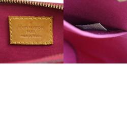 Louis Vuitton LOUIS VUITTON Handbag Diagonal Shoulder Bag Monogram Verni  Alma BB Patent Leather Red Gold Women's