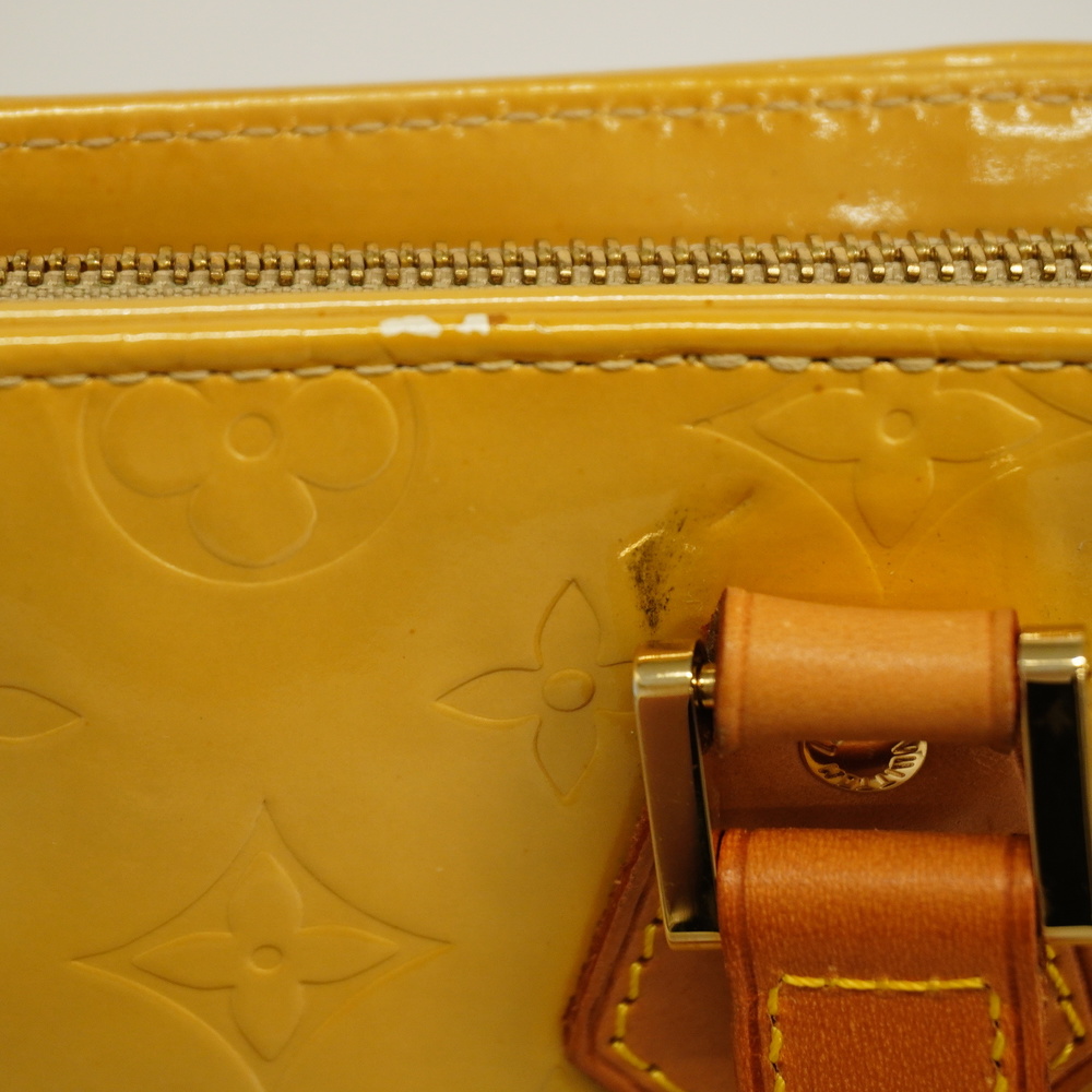 Auth Louis Vuitton Monogram Vernis Houston M91004 Women's Handbag,Tote Bag  Beige