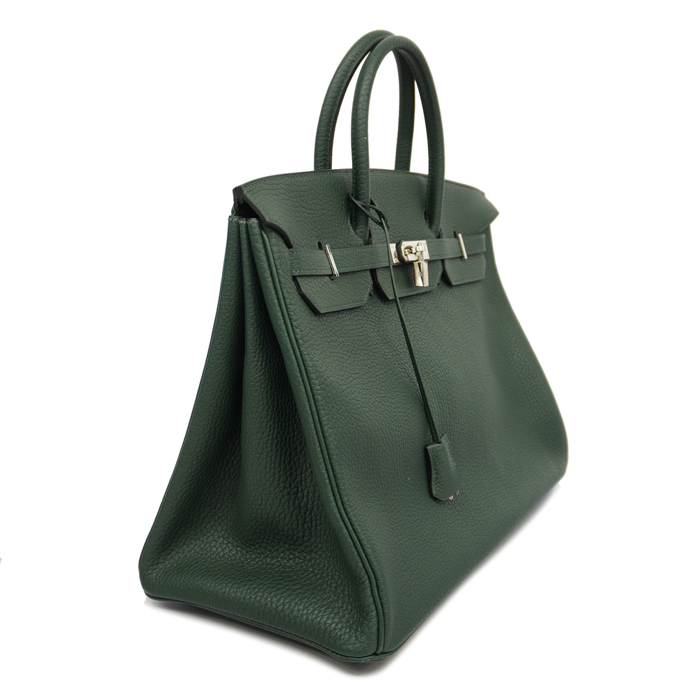 Authentic Hermes Birkin Bag 40cm Green Togo Leather (item #994583)