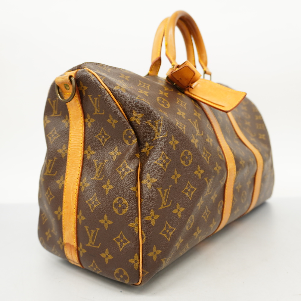 Auth Louis Vuitton Monogram Keepall Bandouliere 45 M41418 Men