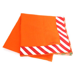 Hermes HERMES shawl stole scarf cashmere/silk orange/multicolor ladies