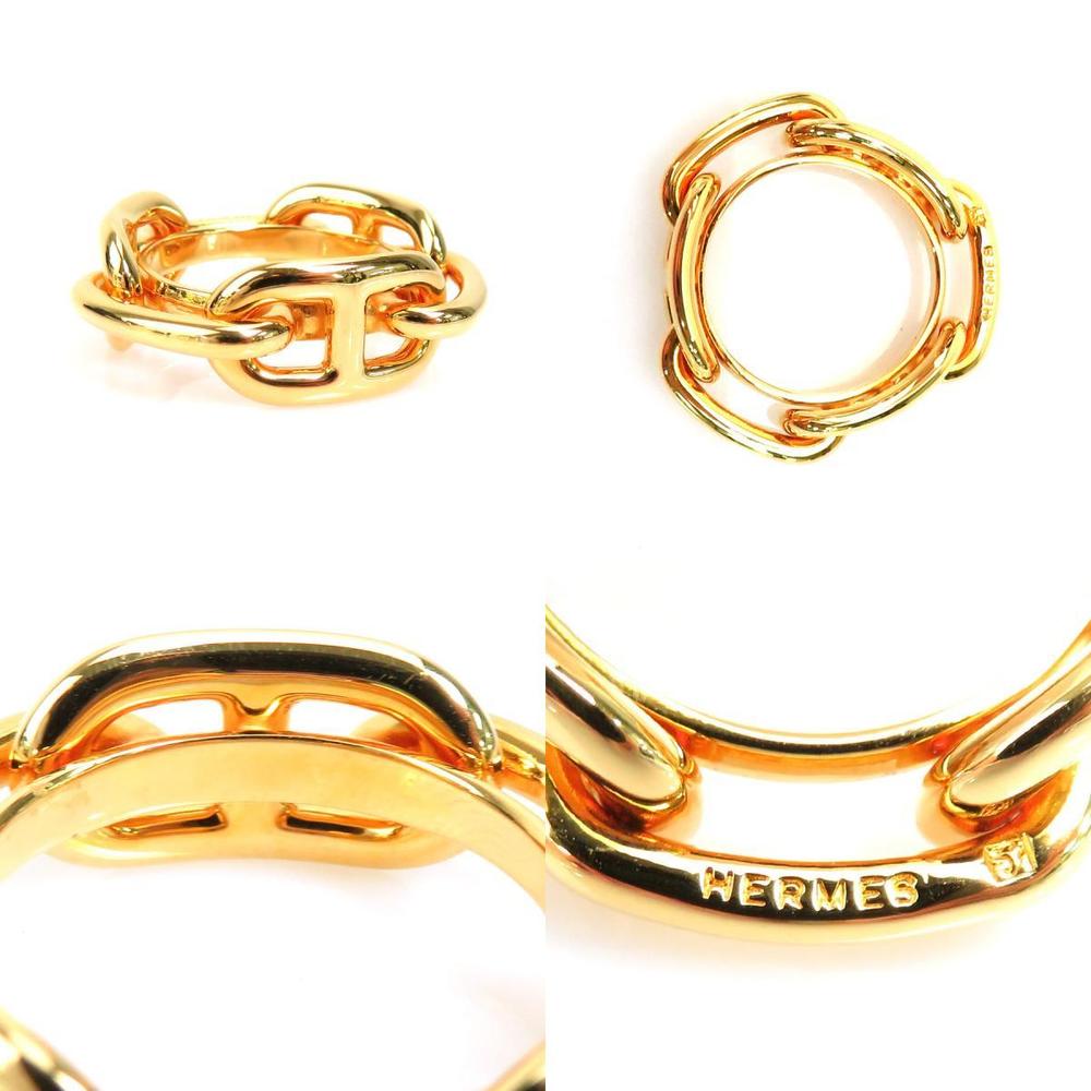 Hermes Scarf Ring shanedankuru Metal Gold Unisex
