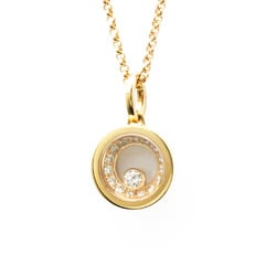 Chopard Happy Diamonds Necklace 797789/5001 Pink Gold (18K) Diamond Men,Women Fashion Pendant Necklace Carat/0.32 (Pink Gold)