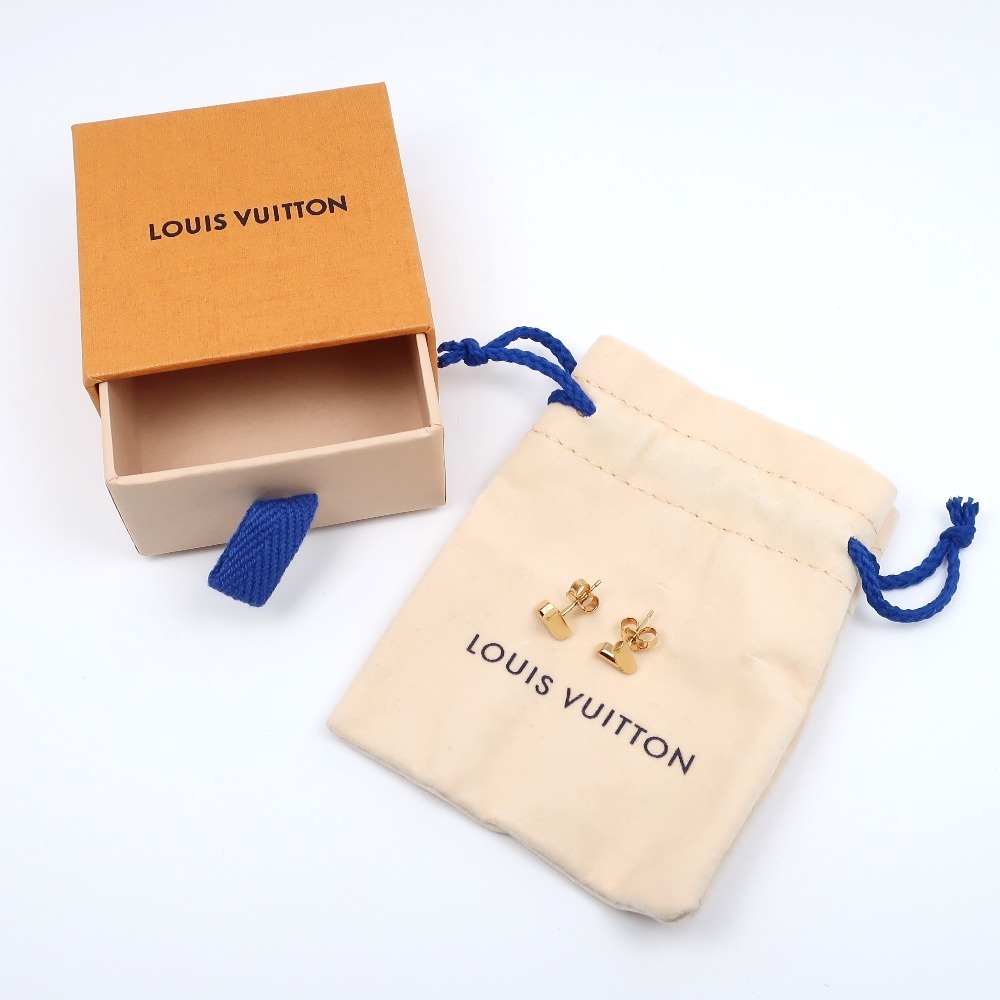 LOUIS VUITTON Louis Vuitton Essential V Earrings M68153 Gold