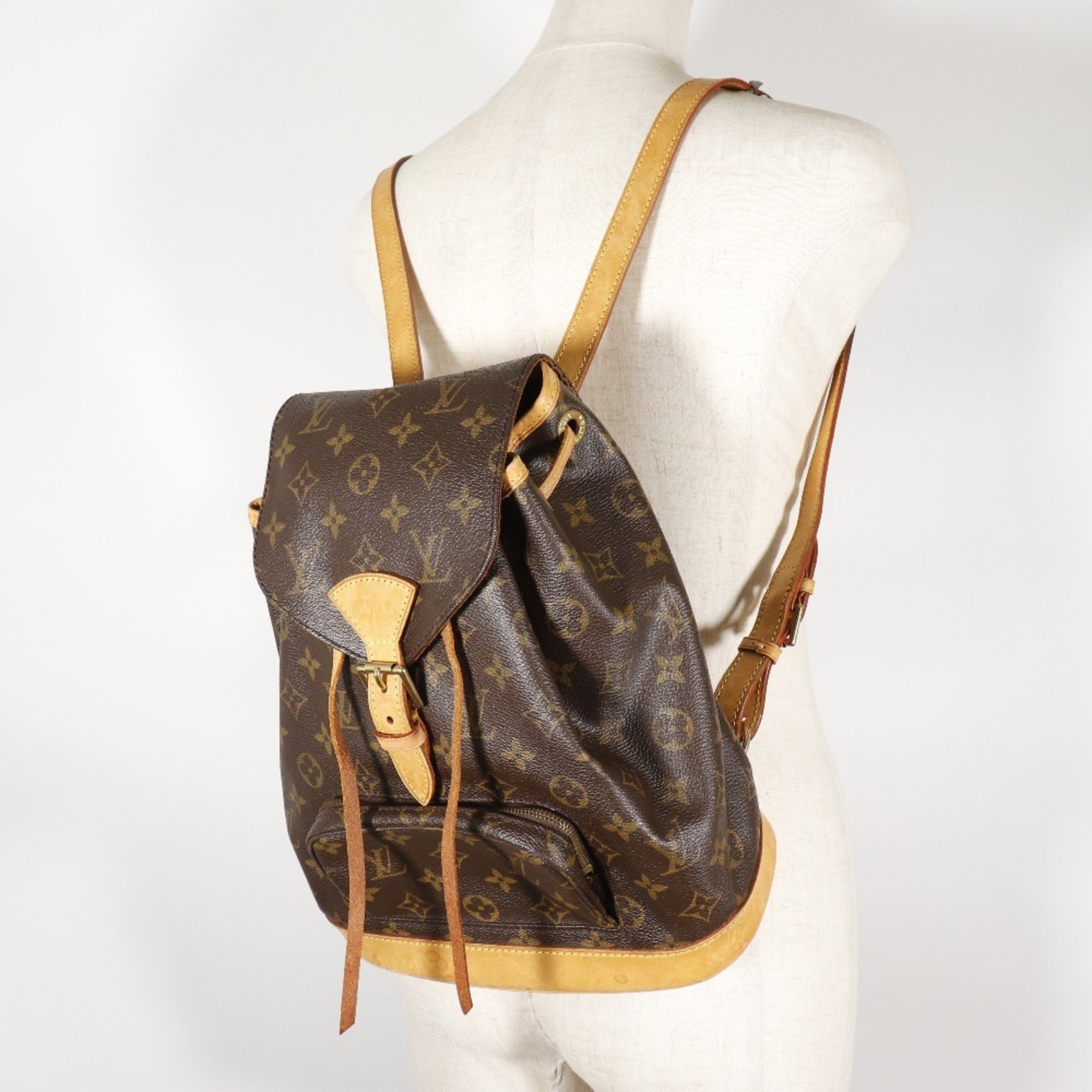 LOUIS VUITTON Louis Vuitton Montsouris MM rucksack daypack * junk M51136  monogram canvas brown SP0967 ladies | eLADY Globazone