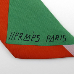 HERMES Hermes Twilly Scarf Sea Surf and Fun Fin Silk Pink Ladies