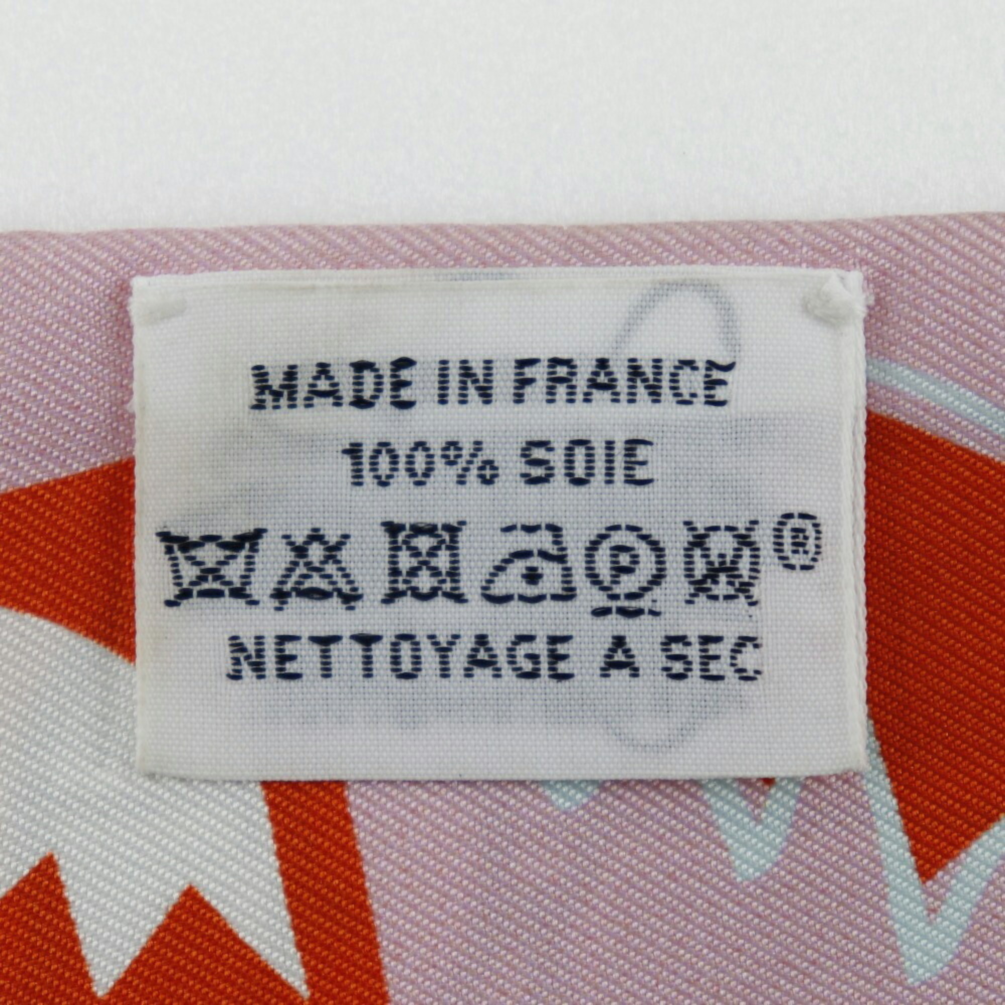 HERMES Hermes Twilly Scarf Sea Surf and Fun Fin Silk Pink Ladies