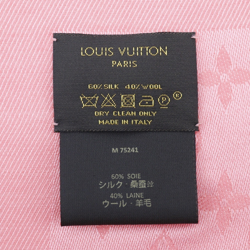 LOUIS VUITTON Louis Vuitton Shawl Monogram Stole M75241 Silk x