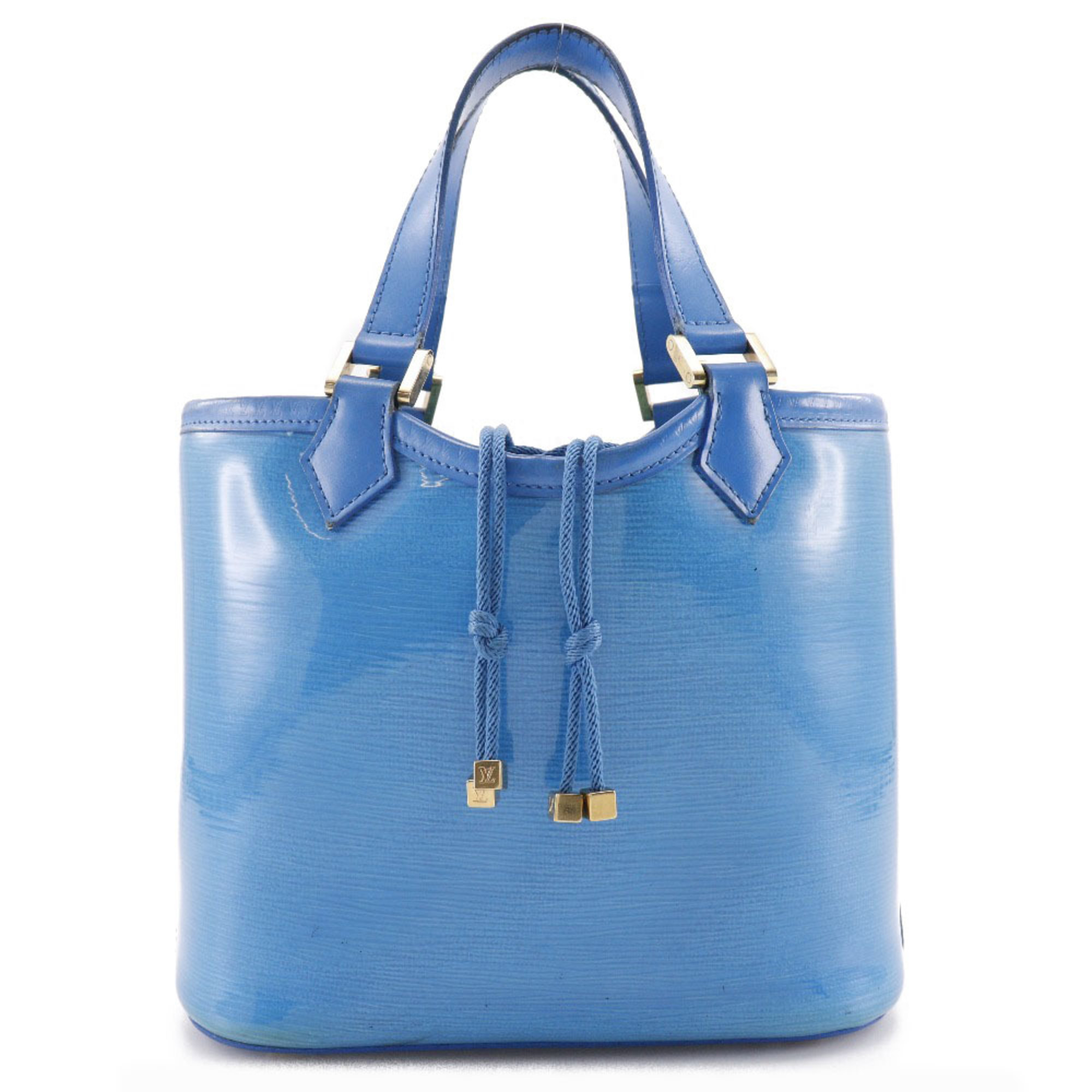 LOUIS VUITTON Louis Vuitton Mini Lagoon Bay Handbag Epiplage M92472 Pile Light Blue CA0013 Ladies