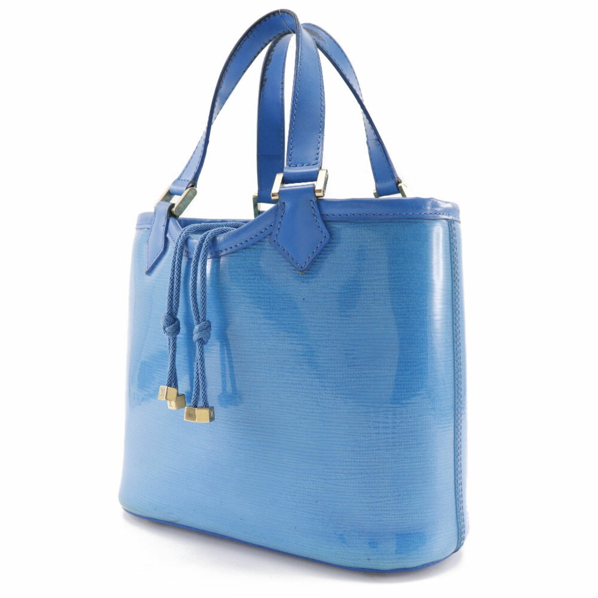 LOUIS VUITTON Louis Vuitton Mini Lagoon Bay Handbag Epiplage M92472 Pile Light Blue CA0013 Ladies