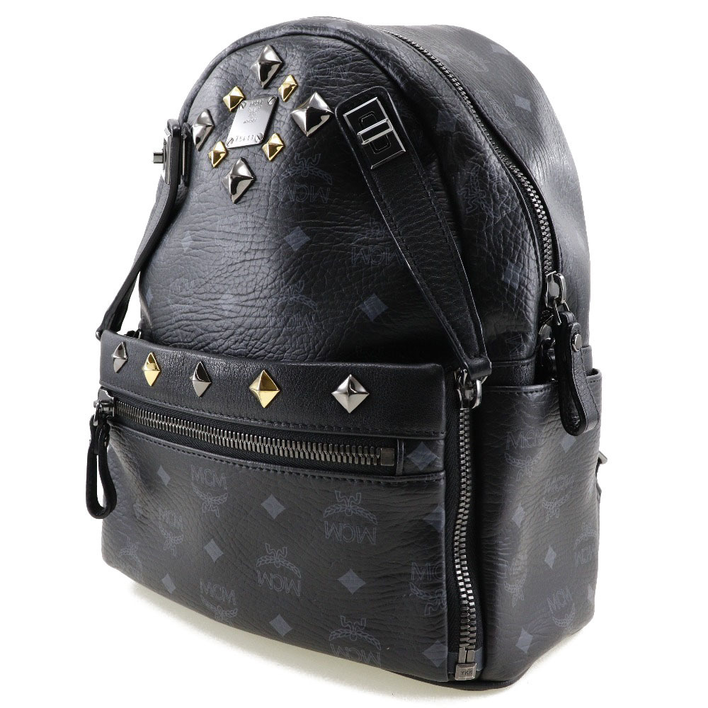 MCM, Bags, Mcm Studs Backpack Small Black