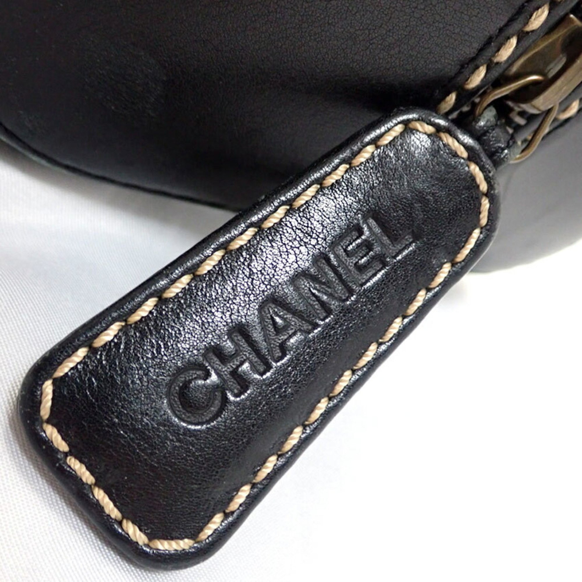 CHANEL Chanel matelasse wild stitch calf leather handbag