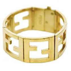 Fendi Bangle Gold Zucca GP FENDI Bracelet FF Ladies