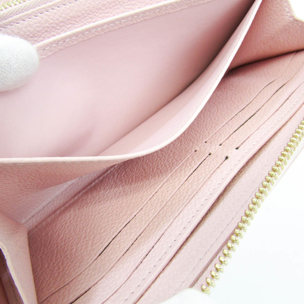 Louis Vuitton Pink Monogram Empreinte Leather Zippy Wallet Louis
