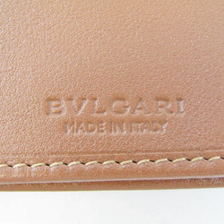 Bvlgari Bvlgari Bvlgari 33385 Women's Leather Long Wallet (tri-fold) Light Brown