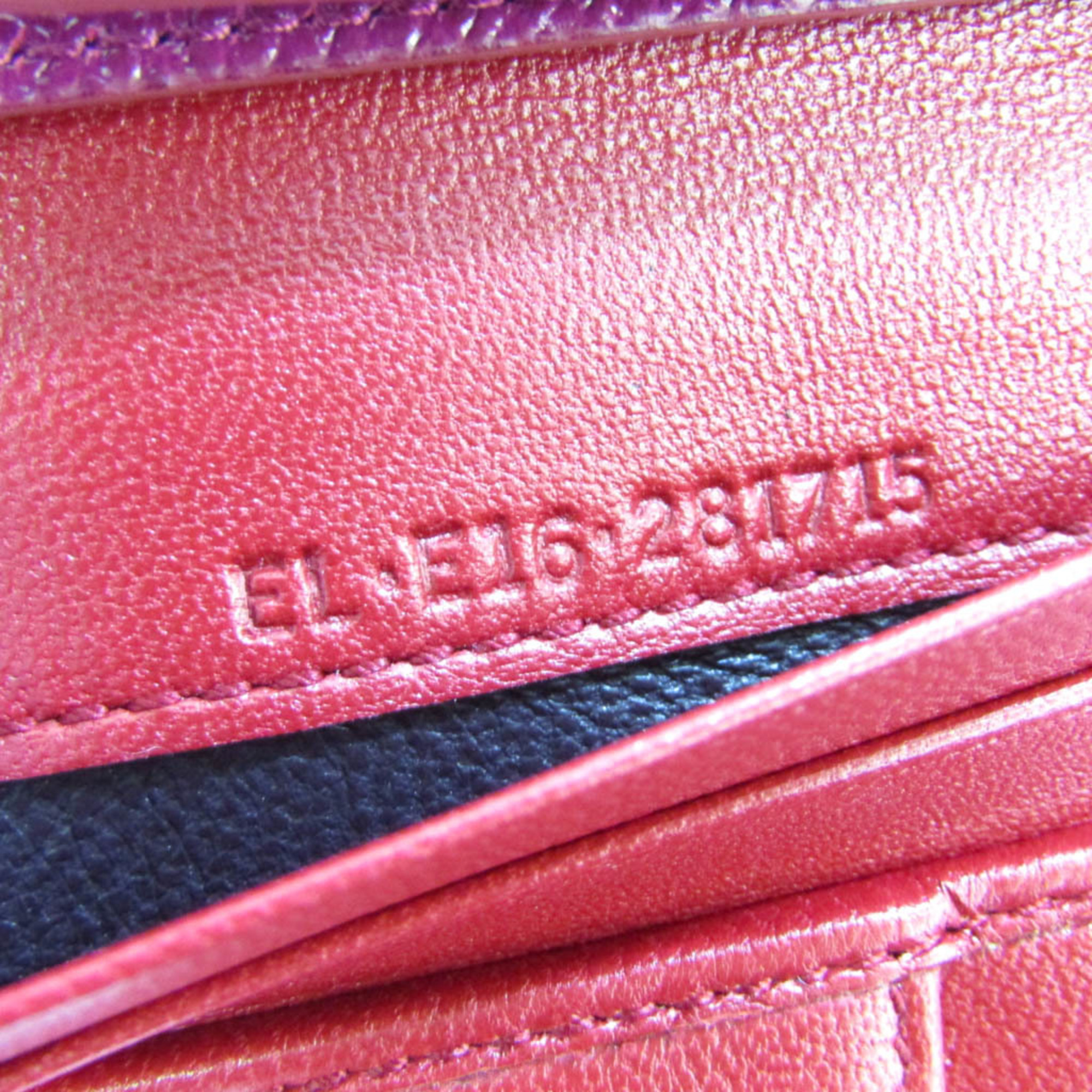 Bvlgari Bvlgari Bvlgari 281715 Women's Leather Phone Wallet Purple,Red Color