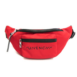 Givenchy BK5037K0WA Women,Men Nylon Fanny Pack Black,Red Color