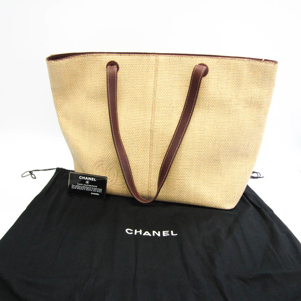 CHANEL, Bags, Authentic Chanel Deauville Tote With Top Handle 222