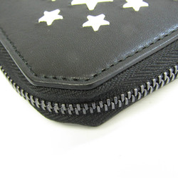 Jimmy Choo FILIPA Women's Leather Studded Long Wallet (bi-fold) Black