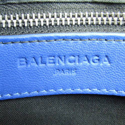 Balenciaga ILIAS CLIP 358308 Men,Women Leather Clutch Bag Blue