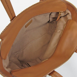 Salvatore Ferragamo DY-21 F032 Women's Leather,PVC Handbag Camel