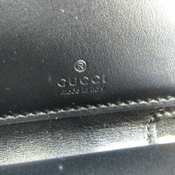 Gucci L-shaped Fastener 573116 Women's Leather Long Wallet (bi-fold) Black
