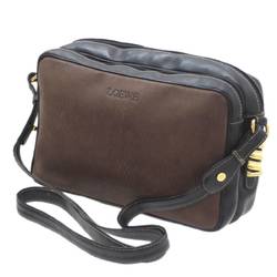 LOEWE Loewe Velazquez shoulder bag black × brown