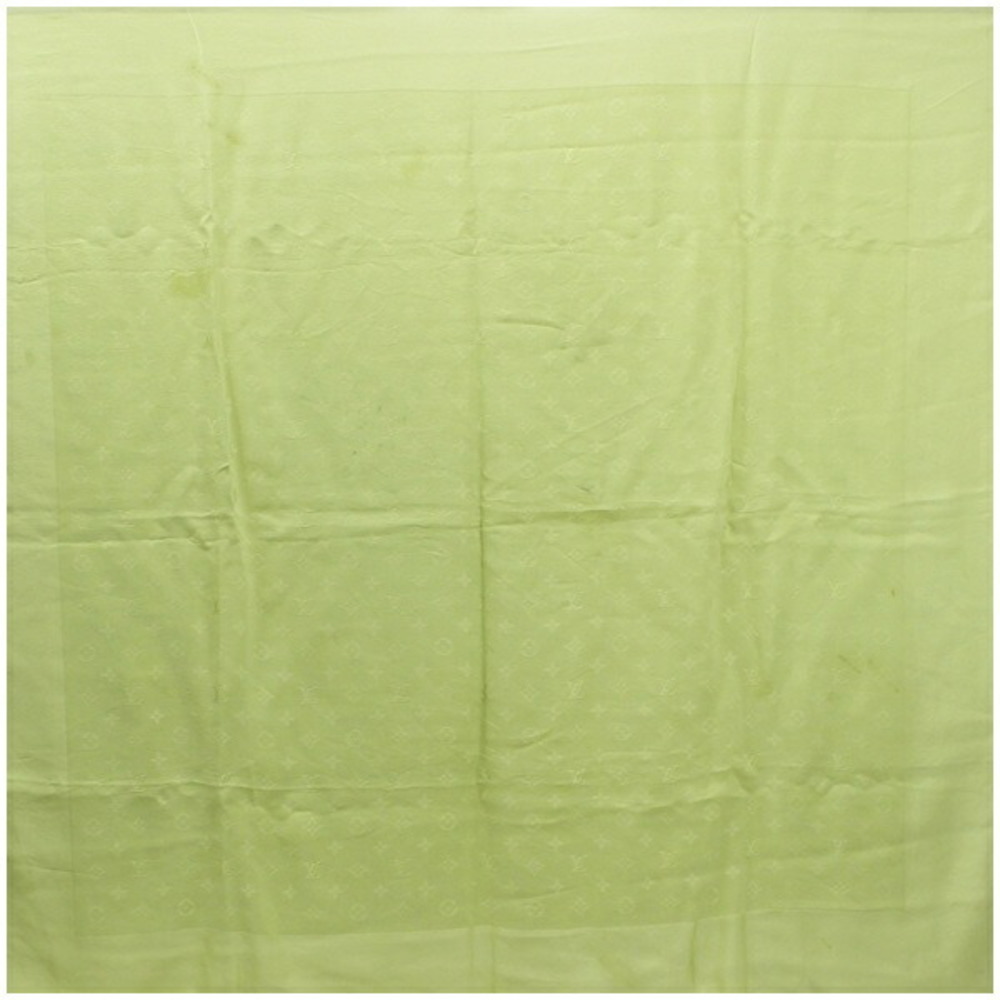 Louis Vuitton Light Green LV Monogram Silk Scarf For Sale at 1stDibs