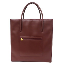 Cartier Bag Ladies Must Tote Leather Bordeaux