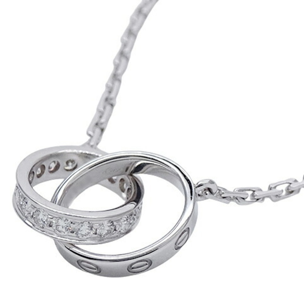 Cartier white gold and diamonds necklace, Love collection.