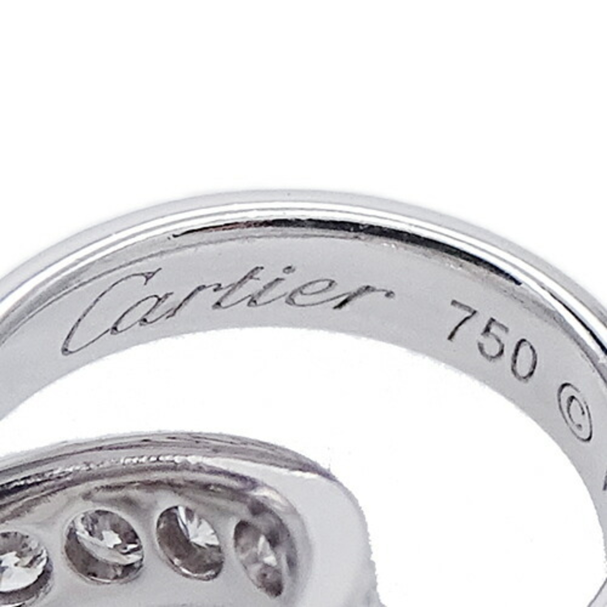 Cartier Necklace Ladies 750WG Diamond Baby Love LOVE White Gold B7013700 Polished