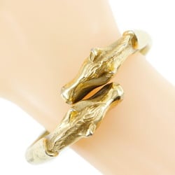 HERMES Hermes Cheval Horse Bangle Double Head Gold Plated Ladies