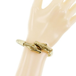 HERMES Hermes Cheval Horse Bangle Double Head Gold Plated Ladies