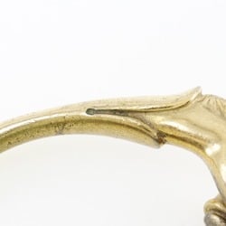 HERMES Hermes Cheval Horse Bangle Double Head Gold Plated Ladies