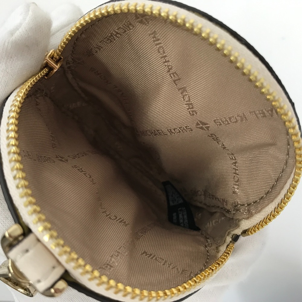 Michael Kors shoulder bag crossbody with tech attach small MK signature  35S3GTVC1U PVC canvas leather ladies