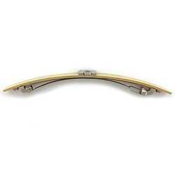 Hermes Valletta Irene GM Gold Silver Black Metal GP HERMES Barrette