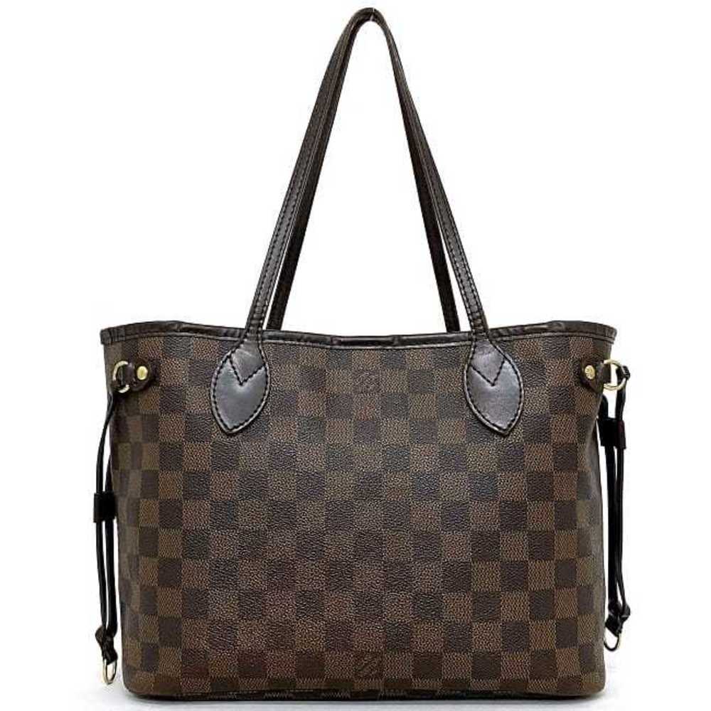 Louis Vuitton Tote Bag Neverfull PM Brown Damier Ebene N51109 Canvas  Leather VI3018 LOUIS VUITTON Men's Women's
