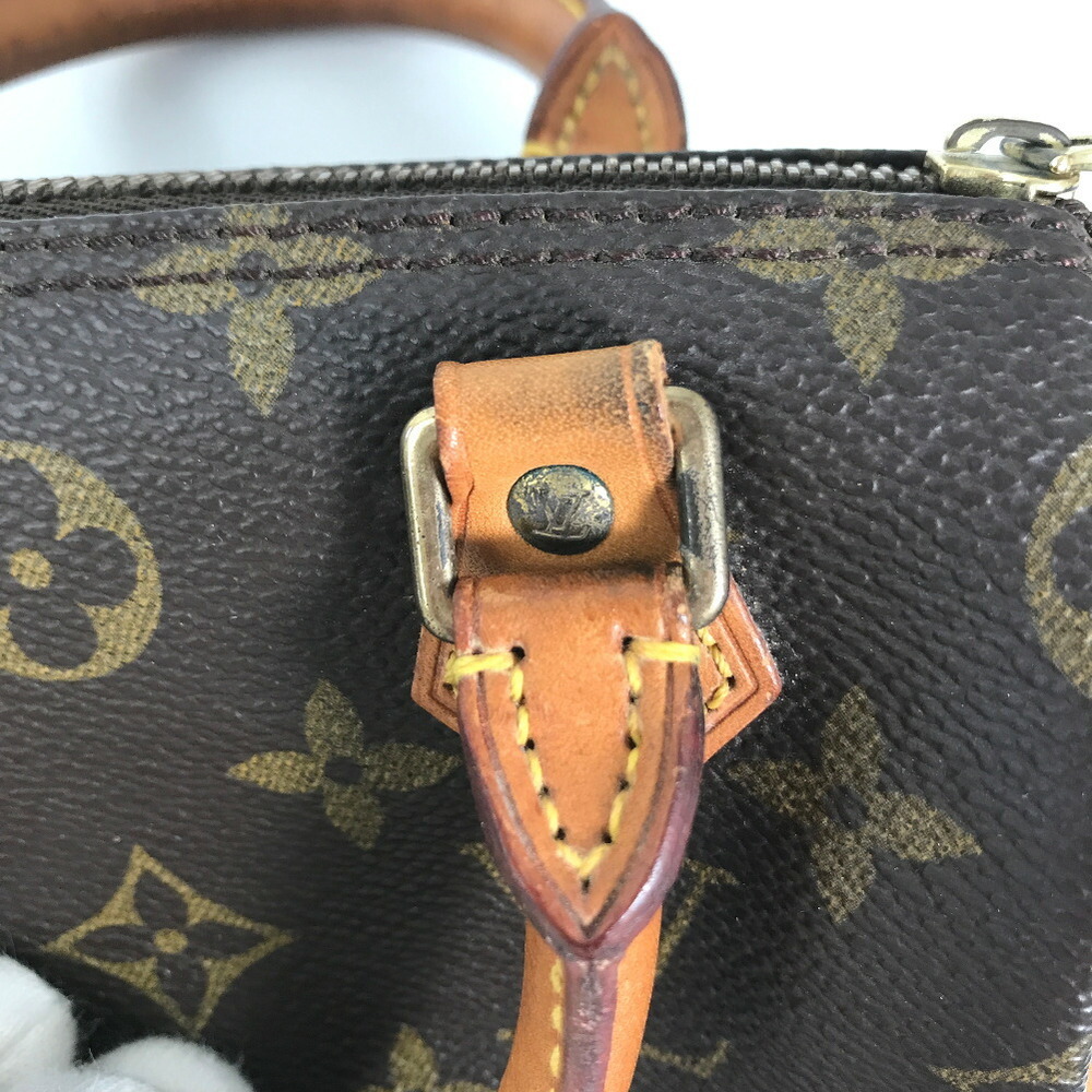 Louis Vuitton Boston Bag with Speedy Strap M41534 Monogram Canvas Leather  Brown Women's LOUIS VUITTON