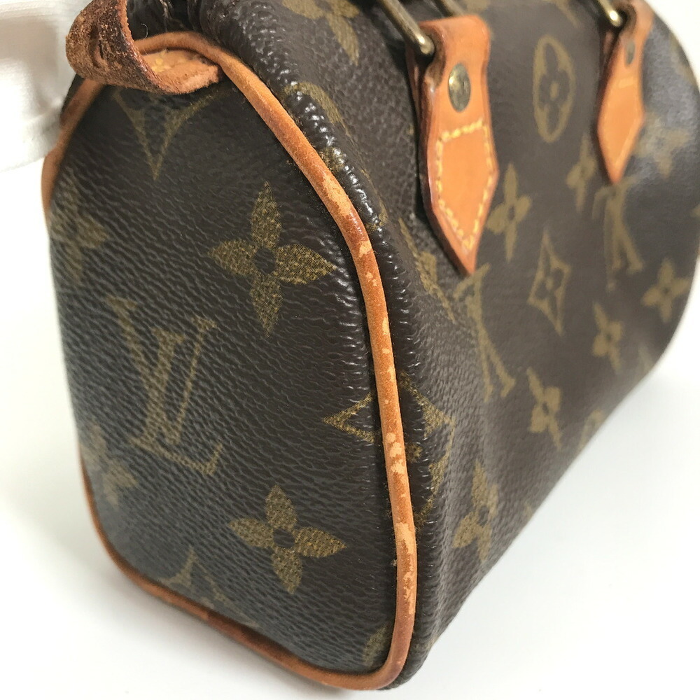 Authentic Louis Vuitton Monogram Mini Speedy Hand Bag Boston Bag M41534 Used  F/S