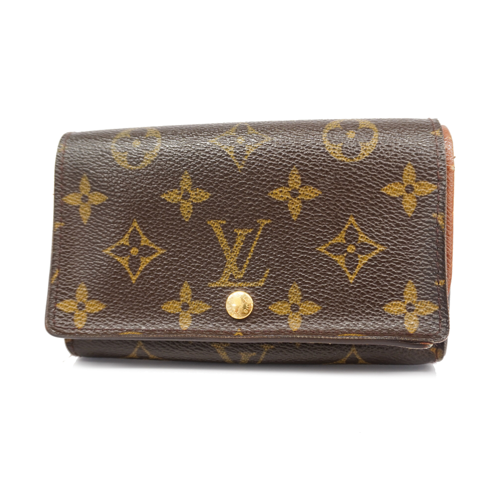 Louis Vuitton Monogram Card Holder Purse Unisex Women Men